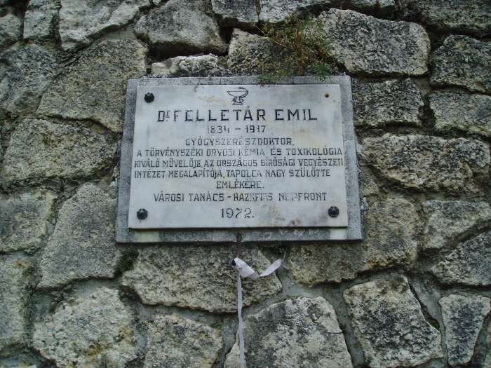 Tapolca, Városi Panteonfal. Felletár Emil.jpg Tapolca, Városi Panteonfal. Felletár Emil.jpg