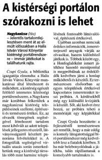Zalai Hírlap 2009 02 03 028sz 12old - A kistérségi portálon szórakozni is lehet.jpg Zalai Hírlap 2009 02 03 028sz 12old - A kistérségi portálon szórakozni is lehet.jpg