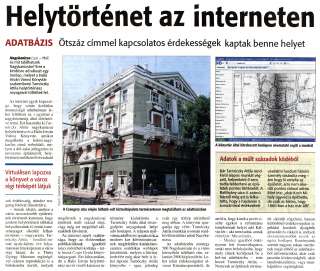 Zalai Hírlap 2010 07 08 157sz 13old - Helytörténet az interneten.jpg Zalai Hírlap 2010 07 08 157sz 13old - Helytörténet az interneten.jpg